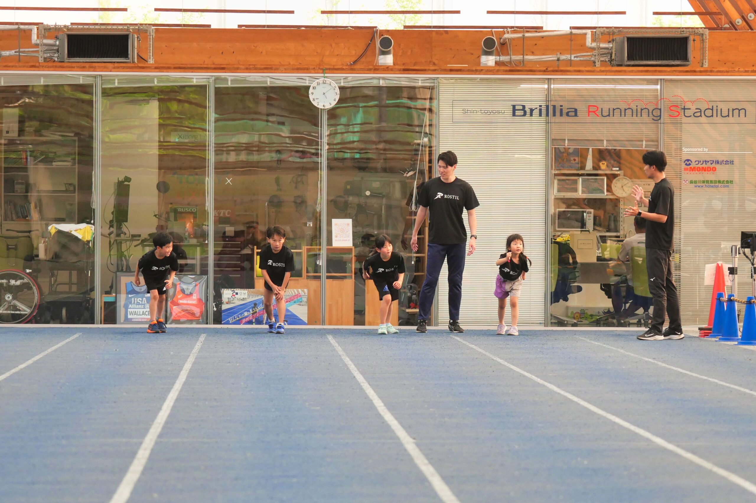 有明教室での練習風景